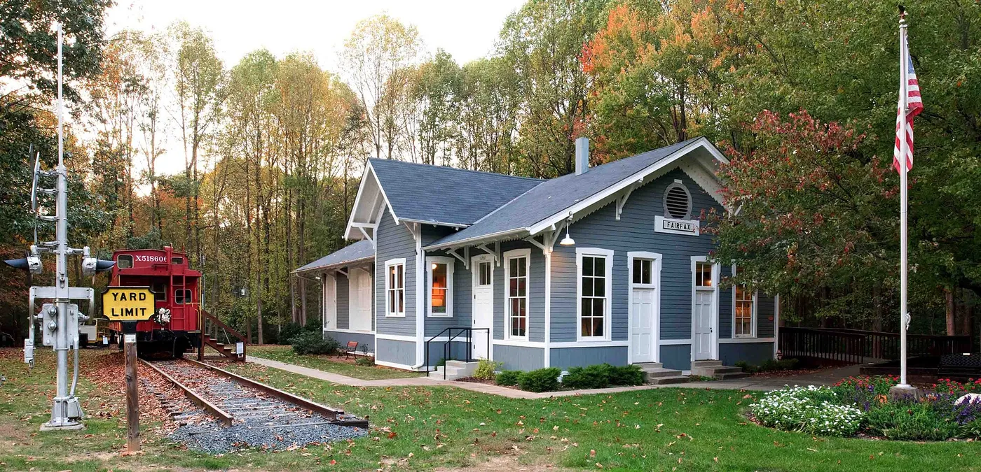 The restored station at the Fairfax Station Railroad Museum