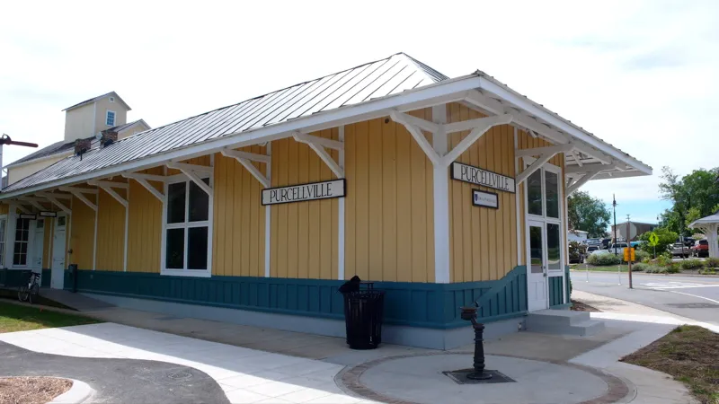The old train station in Purcellville, at the western end of the W&OD Trail